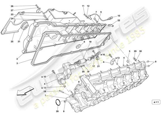 a part diagram from the Ferrari 599 parts catalogue