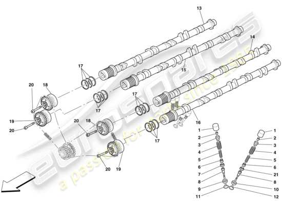 a part diagram from the Ferrari 599 parts catalogue