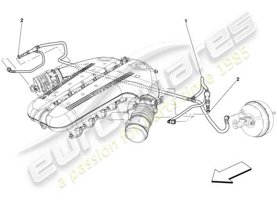 a part diagram from the Ferrari 599 parts catalogue