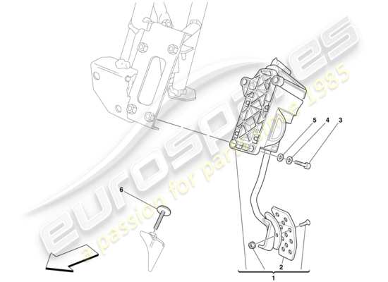 a part diagram from the Ferrari 599 parts catalogue