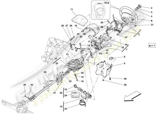 a part diagram from the Ferrari 599 parts catalogue