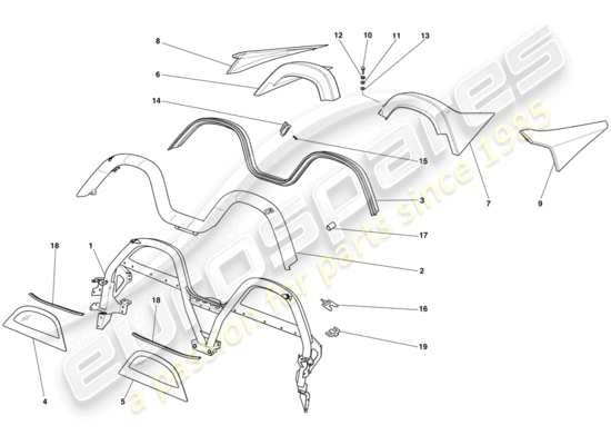 a part diagram from the Ferrari 599 parts catalogue