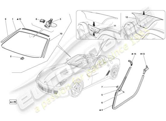 a part diagram from the Ferrari 599 parts catalogue