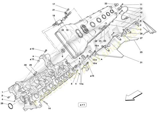 a part diagram from the Ferrari 599 parts catalogue