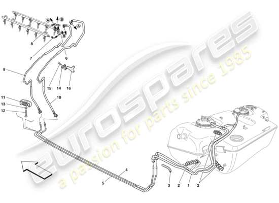 a part diagram from the Ferrari 599 parts catalogue