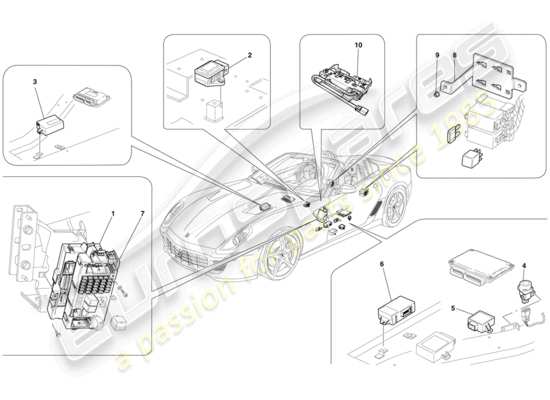 a part diagram from the Ferrari 599 parts catalogue