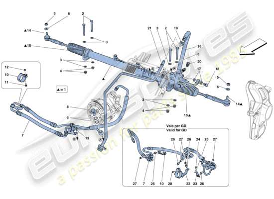 a part diagram from the Ferrari F12 parts catalogue