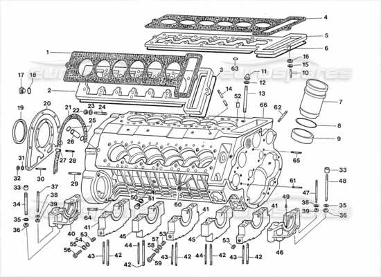 a part diagram from the Lamborghini LM002 parts catalogue