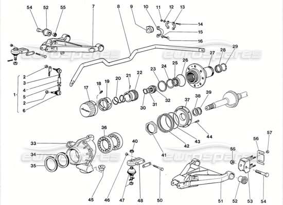 a part diagram from the Lamborghini LM002 parts catalogue