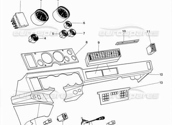 a part diagram from the Lamborghini LM002 parts catalogue