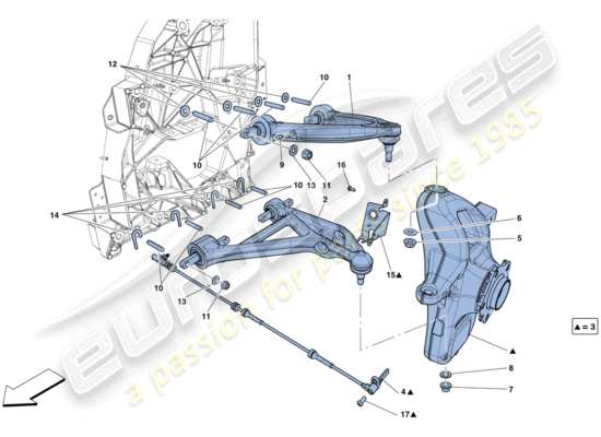 a part diagram from the Ferrari F12 parts catalogue