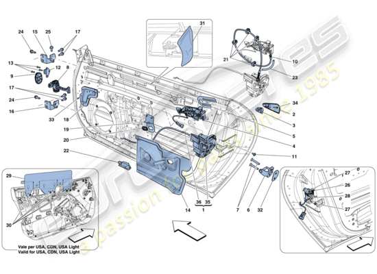 a part diagram from the Ferrari F12 parts catalogue