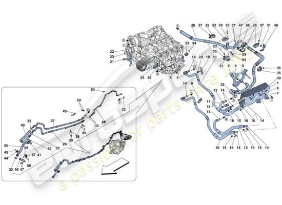 a part diagram from the Ferrari F12 parts catalogue