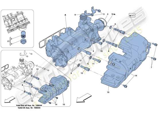 a part diagram from the Ferrari F12 parts catalogue