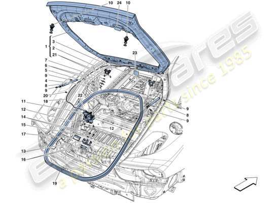 a part diagram from the Ferrari F12 parts catalogue