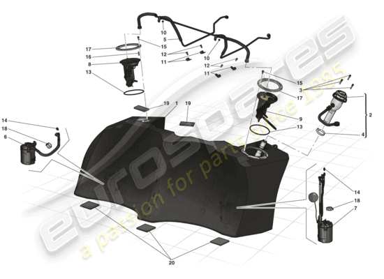 a part diagram from the Ferrari LaFerrari parts catalogue