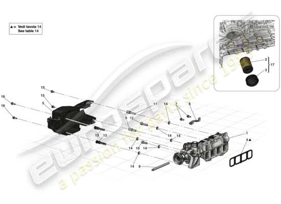 a part diagram from the Ferrari LaFerrari parts catalogue