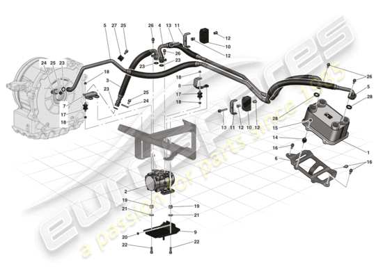 a part diagram from the Ferrari LaFerrari parts catalogue