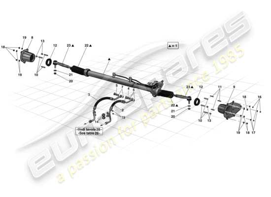 a part diagram from the Ferrari LaFerrari parts catalogue