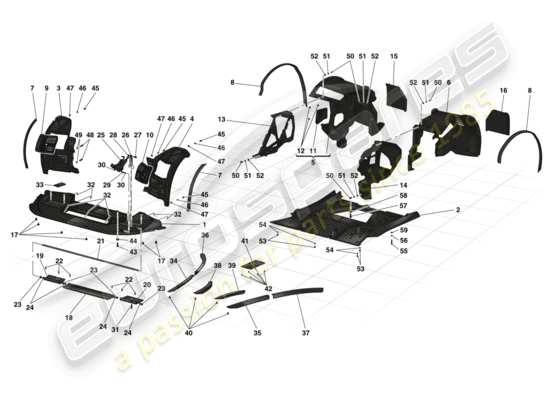 a part diagram from the Ferrari LaFerrari parts catalogue