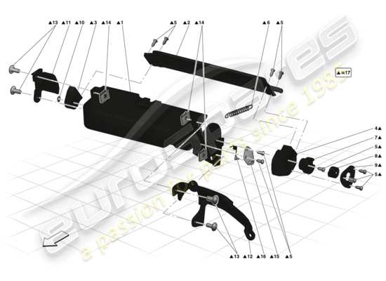 a part diagram from the Ferrari LaFerrari parts catalogue