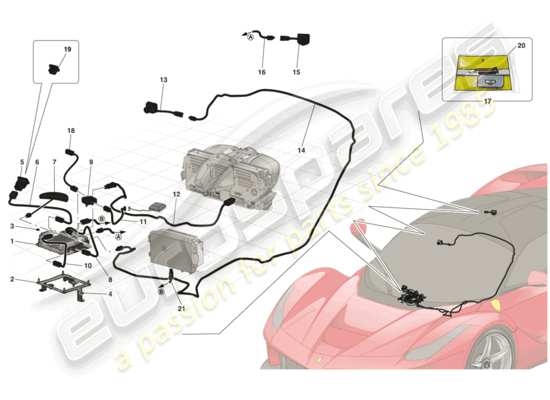 a part diagram from the Ferrari LaFerrari parts catalogue