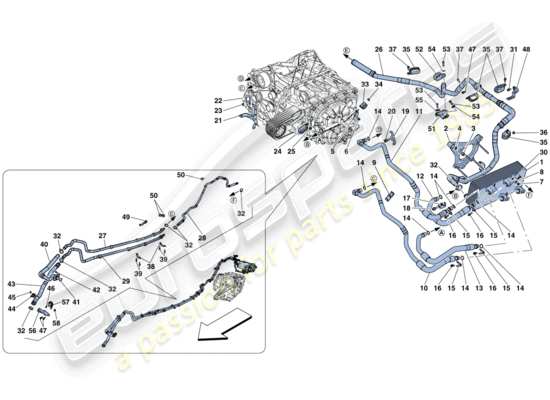 a part diagram from the Ferrari F12 parts catalogue