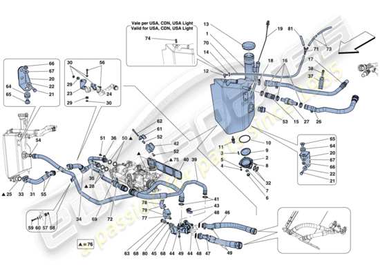 a part diagram from the Ferrari F12 parts catalogue