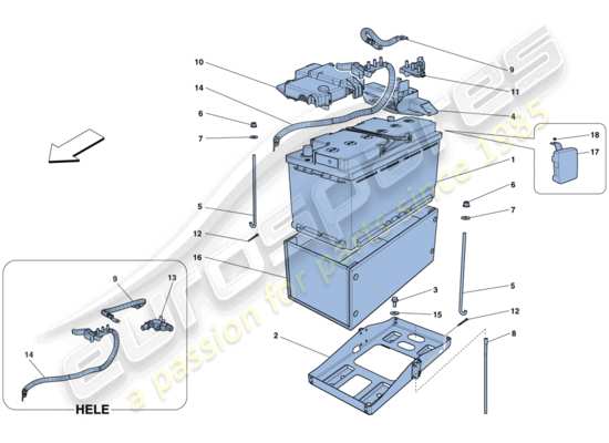 a part diagram from the Ferrari F12 parts catalogue