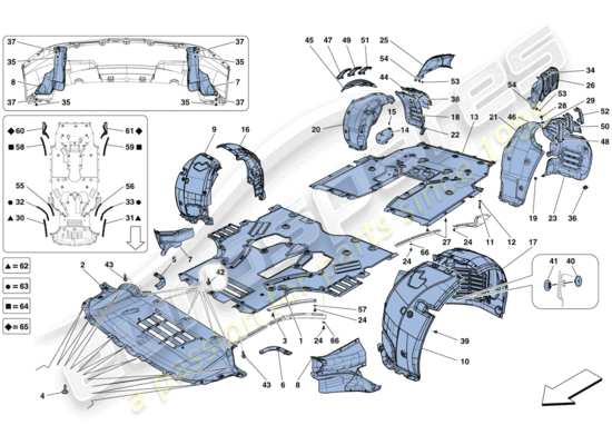 a part diagram from the Ferrari F12 parts catalogue