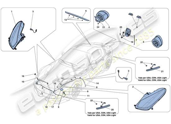 a part diagram from the Ferrari F12 parts catalogue