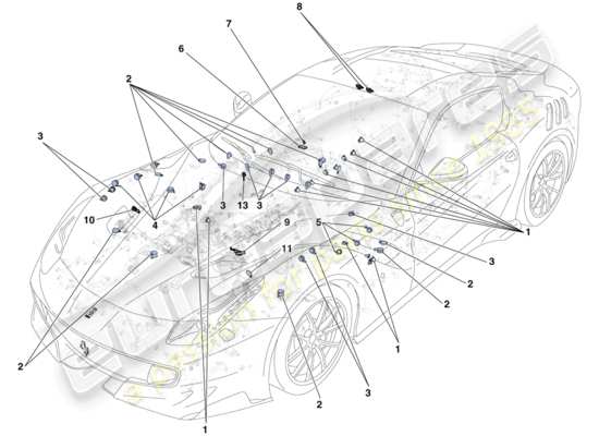 a part diagram from the Ferrari F12 parts catalogue