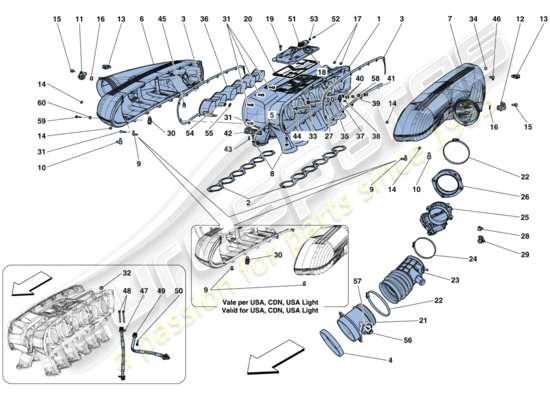 a part diagram from the Ferrari F12 parts catalogue