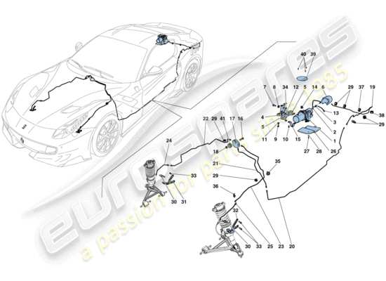 a part diagram from the Ferrari F12 parts catalogue