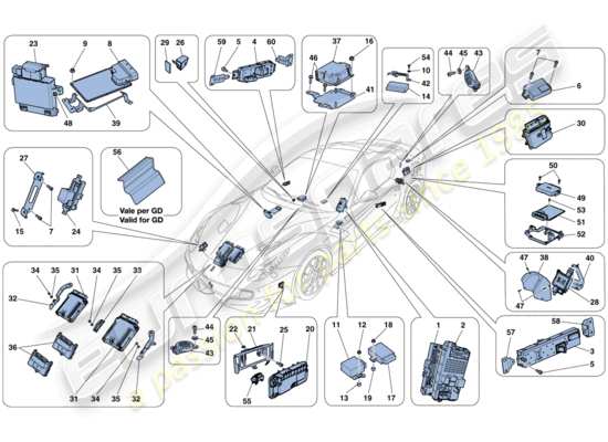 a part diagram from the Ferrari F12 parts catalogue