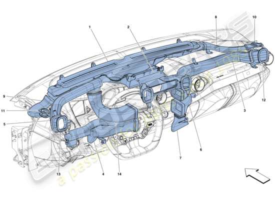 a part diagram from the Ferrari 812 parts catalogue