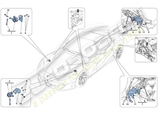 a part diagram from the Ferrari 812 parts catalogue