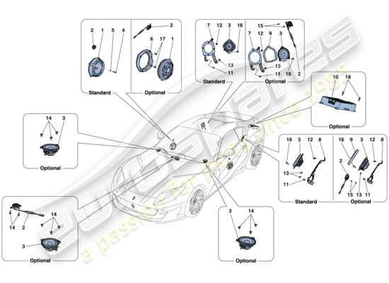 a part diagram from the Ferrari 812 parts catalogue