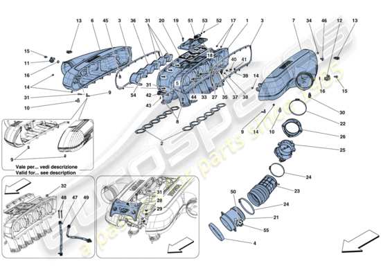 a part diagram from the Ferrari 812 parts catalogue