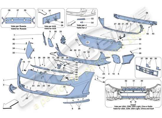 a part diagram from the Ferrari 812 parts catalogue