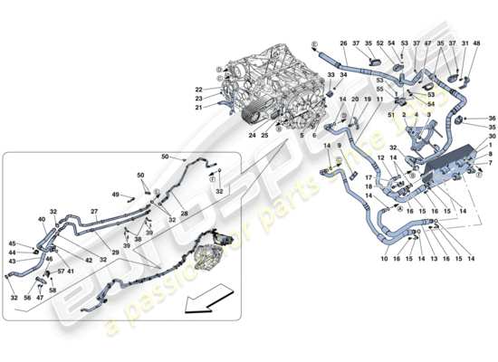 a part diagram from the Ferrari 812 parts catalogue