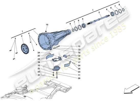 a part diagram from the Ferrari 812 parts catalogue