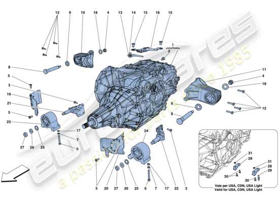 a part diagram from the Ferrari 812 parts catalogue