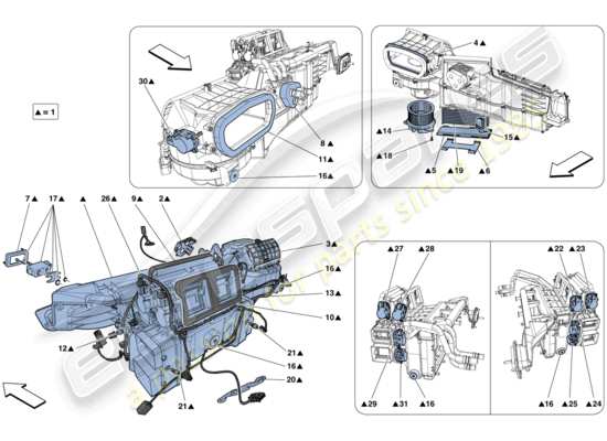 a part diagram from the Ferrari 812 parts catalogue