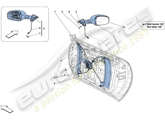 a part diagram from the Ferrari 812 parts catalogue