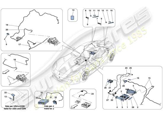 a part diagram from the Ferrari 812 parts catalogue