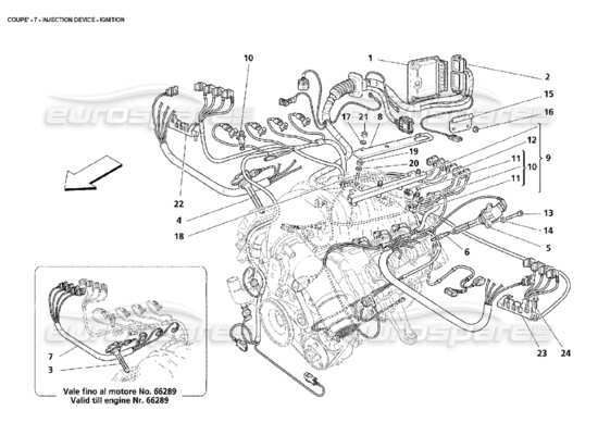 a part diagram from the Maserati 4200 parts catalogue