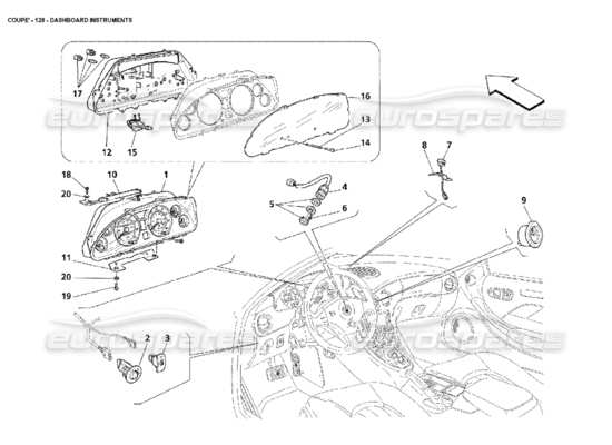 a part diagram from the Maserati 4200 parts catalogue