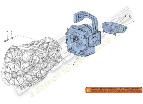 a part diagram from the Ferrari LaFerrari parts catalogue