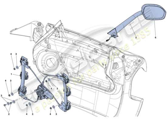 a part diagram from the Ferrari LaFerrari parts catalogue